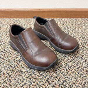 Roper Brown Leather Slip On Casual Shoes